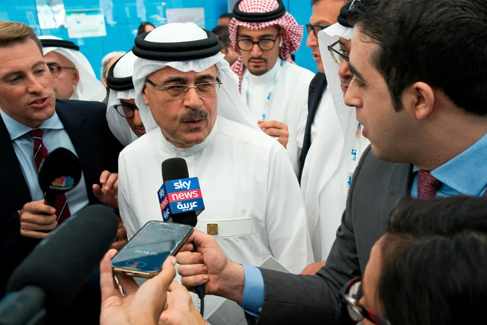 Akkas talks: Saudi Aramco chief executive Amin Nasser.