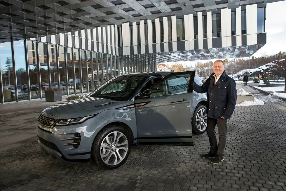 John Helmersen, salgsdirektør for BC Norway AS, hadde tidenes år i Norge med Jaguar I-Pace i 2018. I år håper han på suksess også med nye Range Rover Evoque.