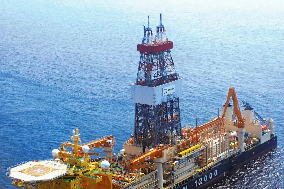 High hopes: Kekra-1 is being drilled by the drillship Saipem 12000