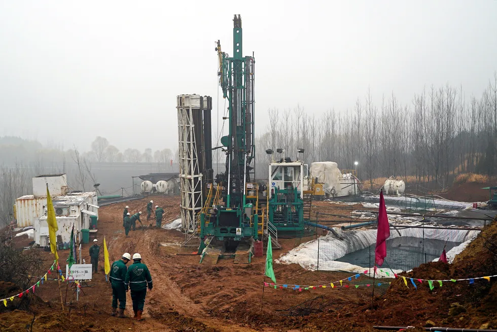 Resources: a coalbed methane operation in Jincheng, in China's Shanxi province