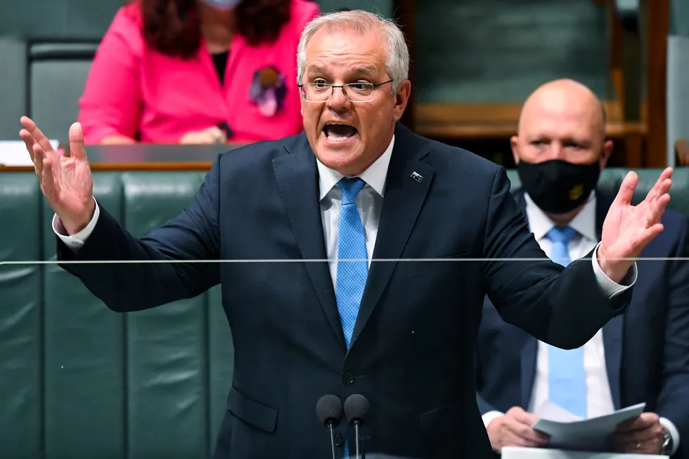 Battle on his hands: Australian Prime Minister Scott Morrison