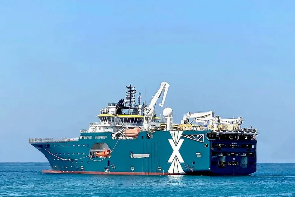 Vessel of choice: the PXGEO2 survey ship was selected for the Nanamarobe seismic shoot offshore Papua New Guinea.
