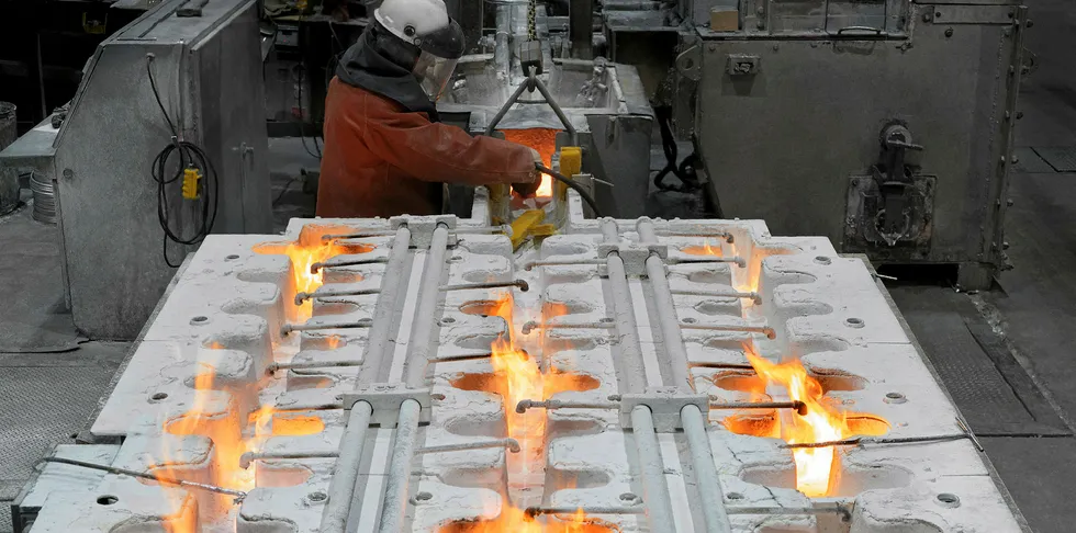 Aluminium casting at Norsk Hydro