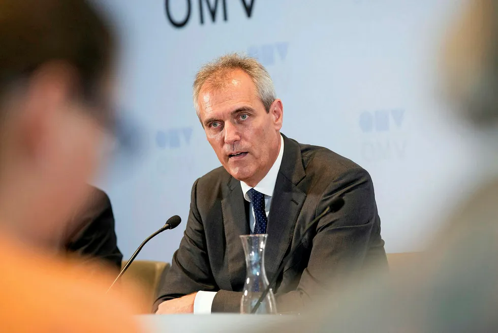 Revenues drop on lower production: says OMV chief executive Rainer Seele
