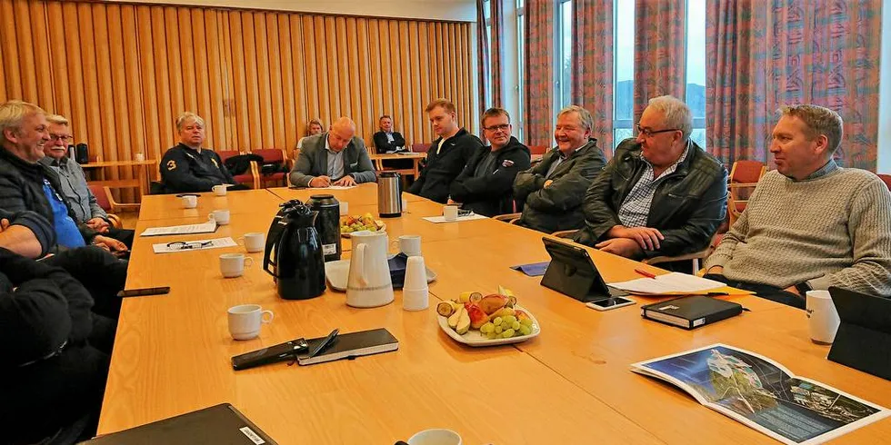 Fredag vart det halde stiftingsmøte i Gjøsund Utvikling AS på Giske rådhus. Pressefoto