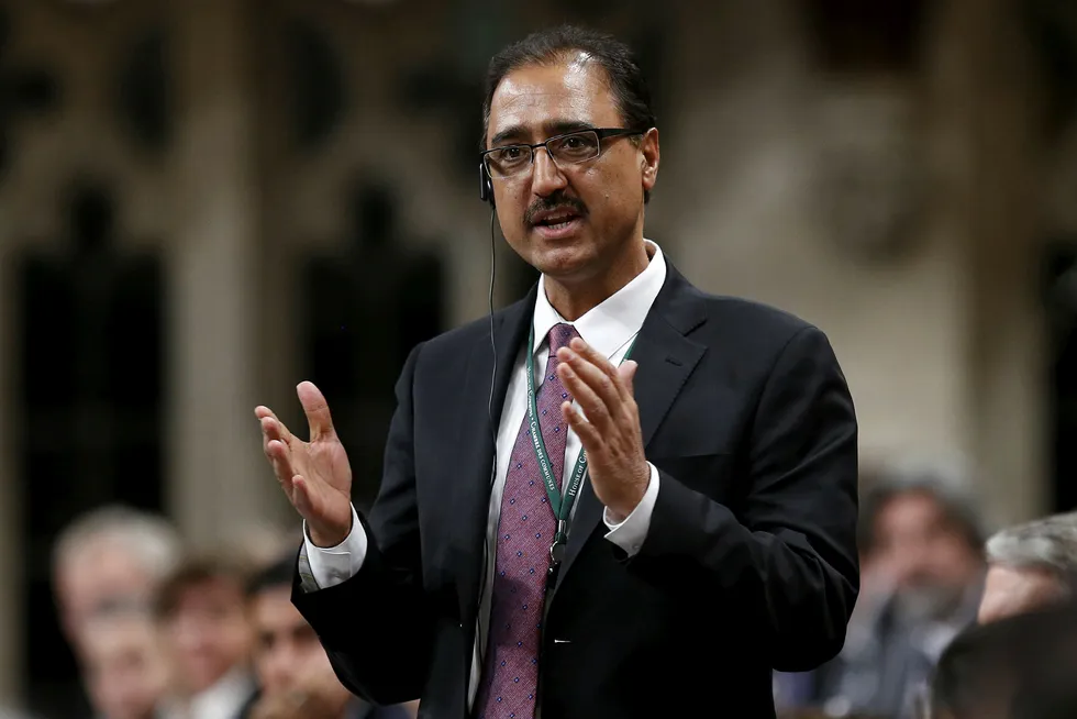 Working hard: Canadian Natural Resources Minister Sohi