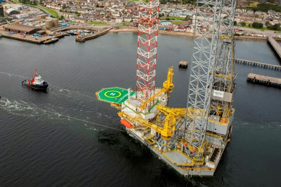 North Sea find: the exploration well was drilled using the jack-up Prospector 5