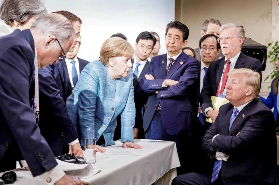 Under G7-møtet i Toronto i fjor røk Donald Trump i tottene på de andre stormaktslederne. Få utelukker et nytt trassanfall ved helgens møte i Biarritz.