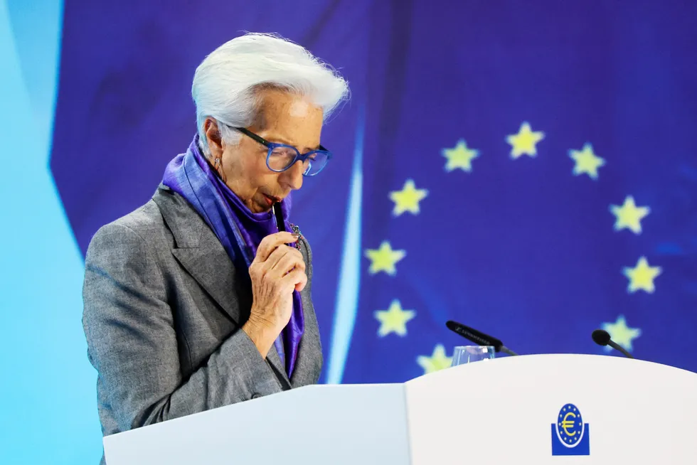 ECB-sjef Christine Lagarde leverte denne sykelens første rentekutt for en måned siden.