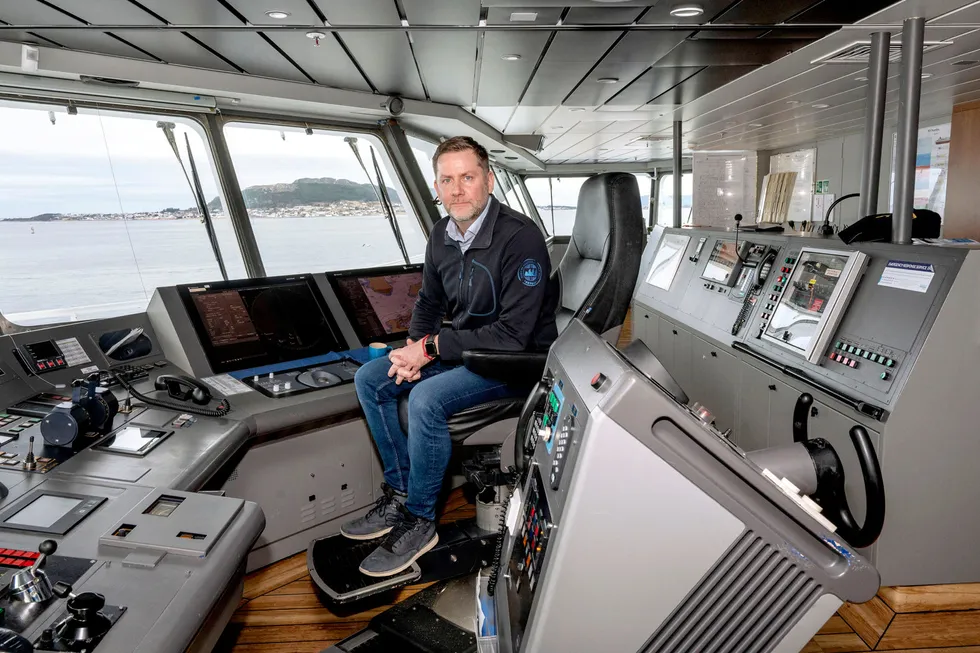 Konsernsjef Daniel Skjeldam i Hurtigruten sliter ennå i motvind.