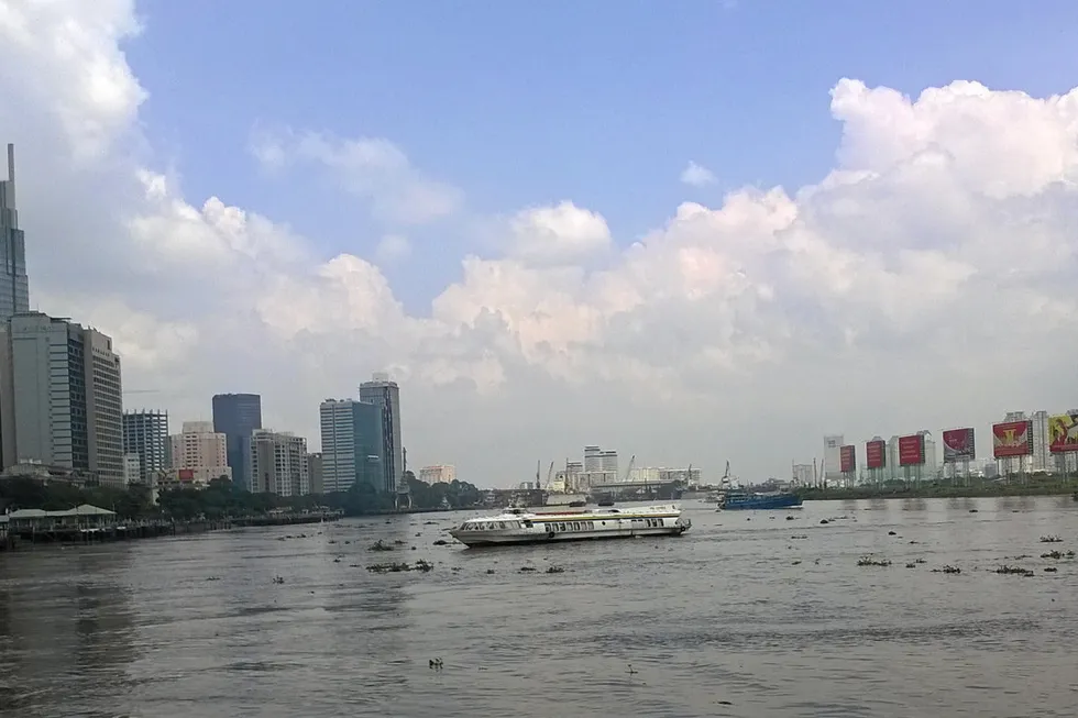 An offshore asset: Saigon River in Ho Chi Minh City, Vietnam