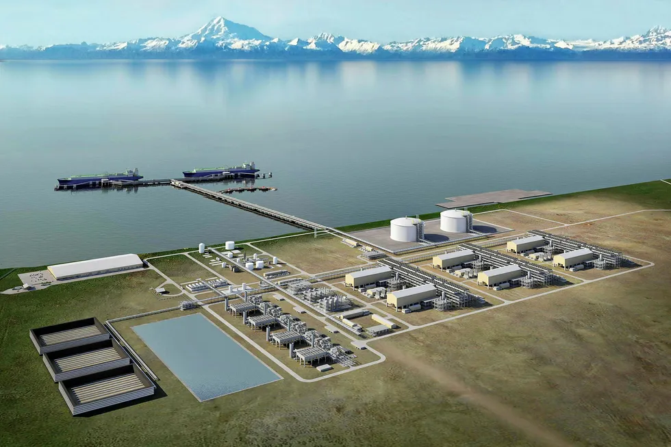 Location: the planned Nikiski site for the Alaska LNG project