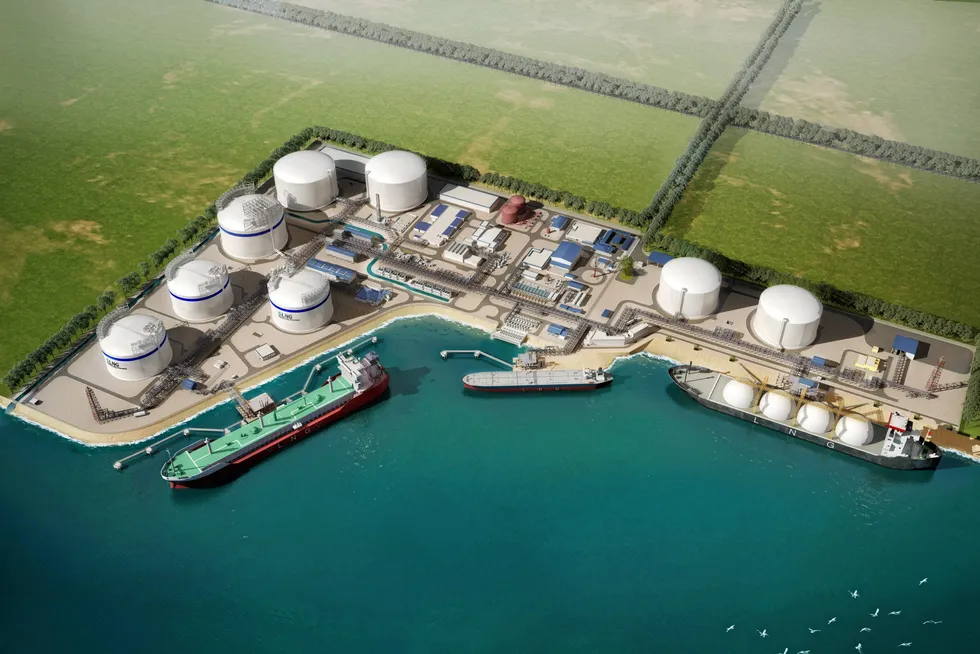 New phase: a schematic of the Singapore LNG terminal on Jurong island