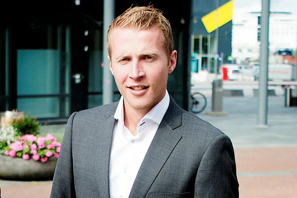 Magnus Olsvik i Swedbank. Foto: Mikaela Berg