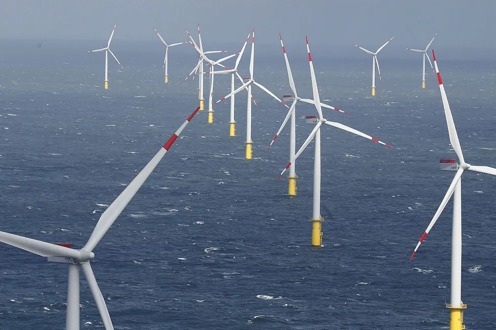 Havvindparken Amruk utenfor Tyskland har produsert vindkraft siden 2015. Det kan tenkes at noe av strømmen du har brukt i år, kommer herfra.