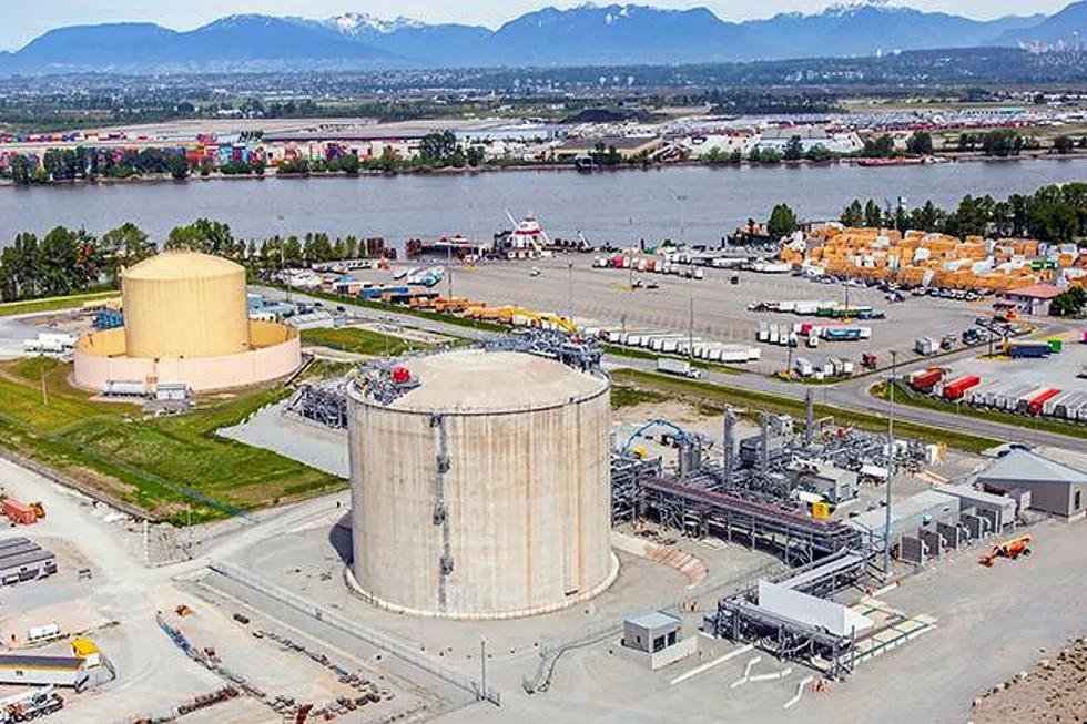 Expansion: the Tilbury LNG site at Vancouver, Canada