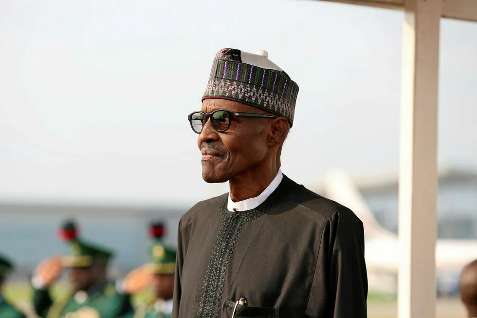 Making progress: Nigerian President Muhammadu Buhari
