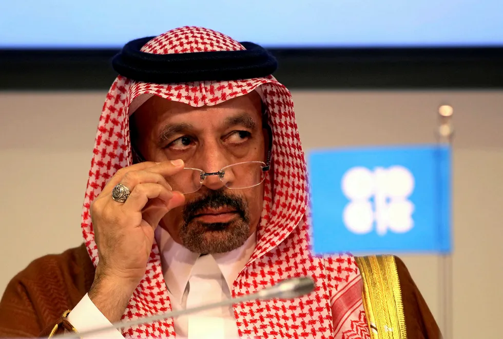 Determined: Saudi Arabia's Oil Minister Khalid al-Falih after the 22 June Opec meeting in Vienna, Austria