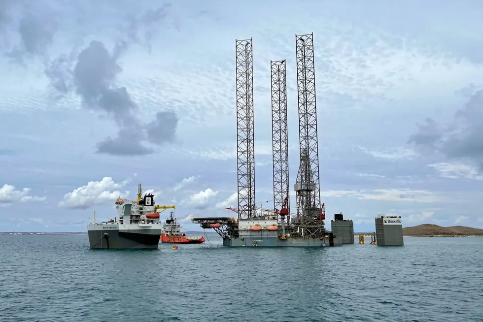 Valaris 107: the heavy-duty modern jack-up will be chartered on a 60-day contract offshore Australia by a mystery client.
