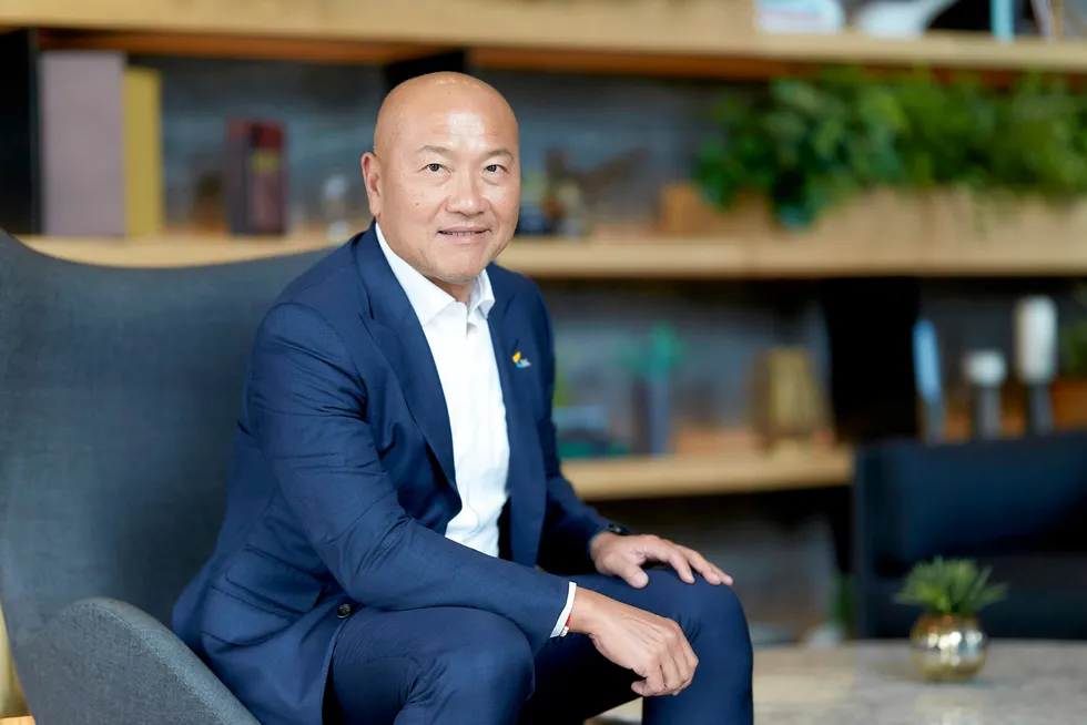 Thiraphong Chansiri, president and CEO of Thai Union, got some good news abut his company's sustainability performance.