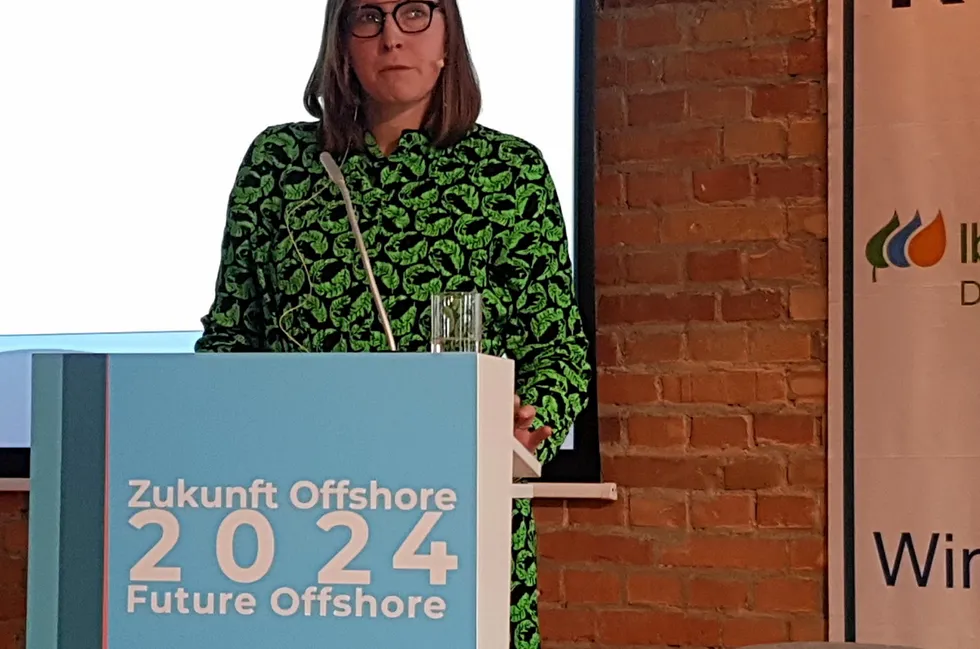 BP Germany offshore head Ina Kamps at the Berlin offshore wind conference.