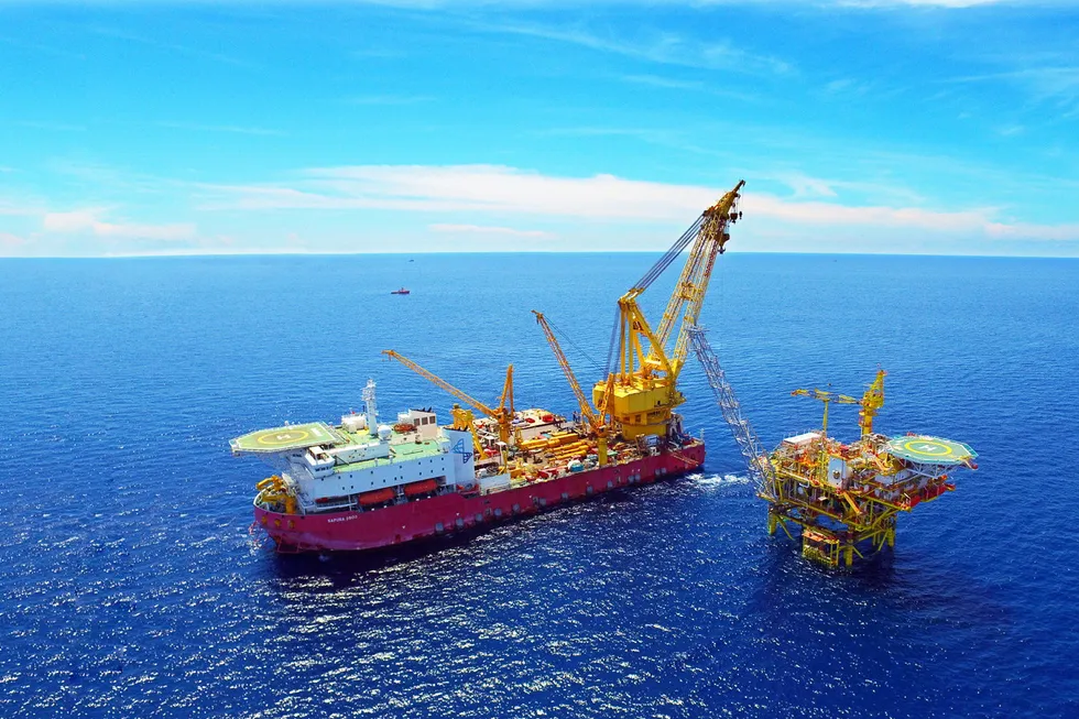 Nice work: an offshore construction vessel owned by Sapura Energy