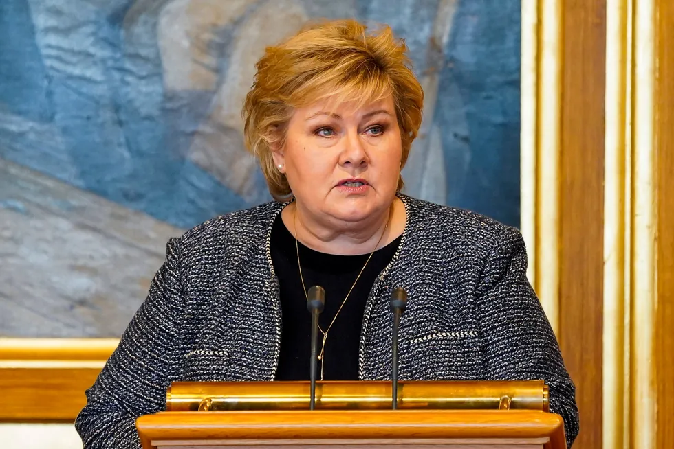 Statsminister Erna Solberg (H) presenterte i dag en plan for en gradvis gjenåpning av Norge.