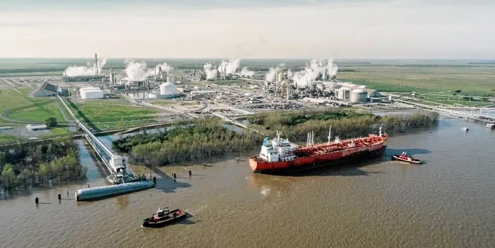 CF Industries ammonia complex in Donaldsonville, Louisiana