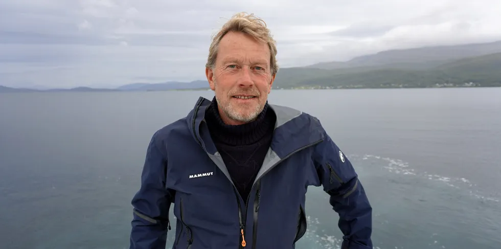 Daglig leder Jan Gunnar Boehlke i Castor Invest på besøk på Senja i Troms - hos Salmars milliardinvestering Innovanor.
