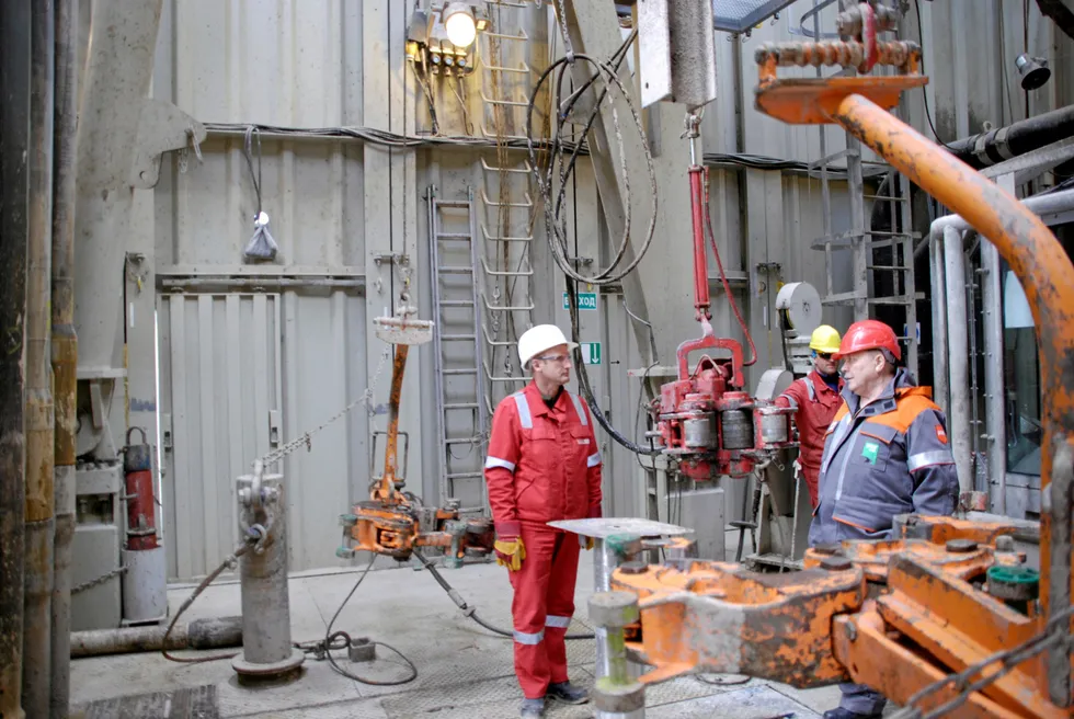 A KCA Deutag drill pad at the Upper Chonskoye oilfield in East Siberia operated by Verkhnechonskneftegaz