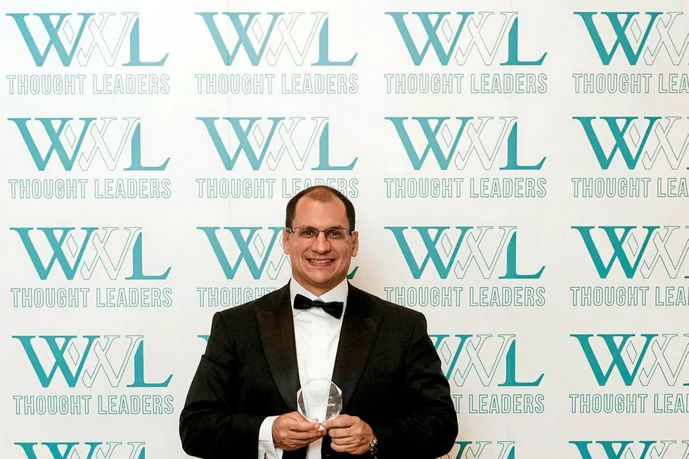 Award: Mattos Filho partner Giovani Loss receives a prize from Who’s Who Legal