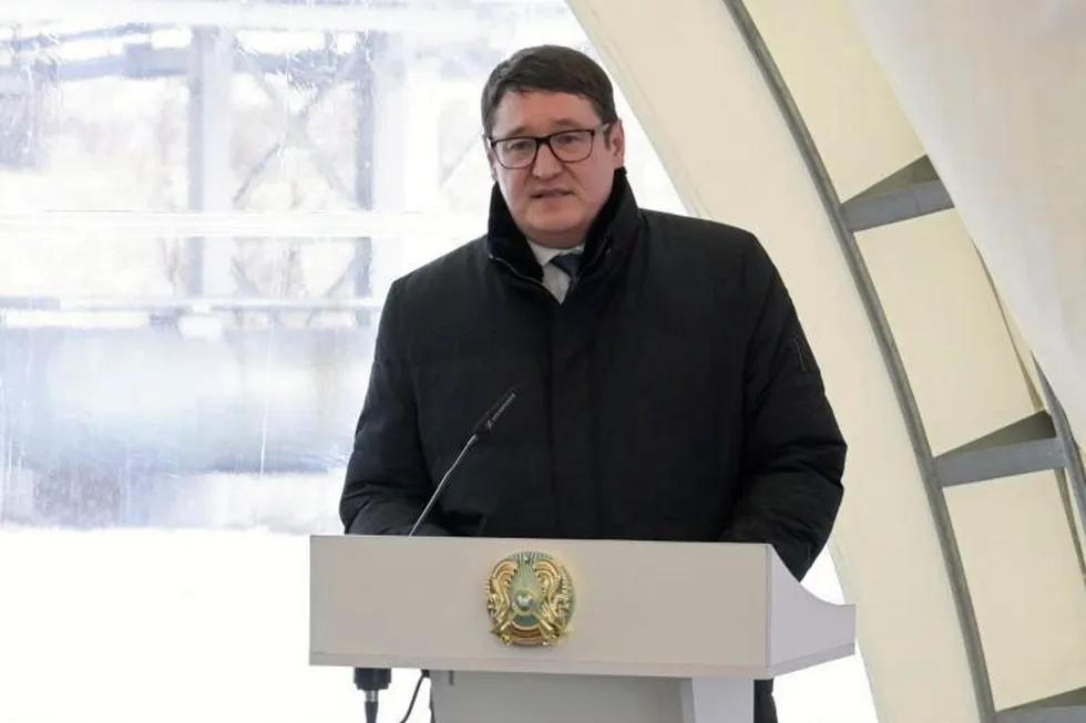 Proposals: Kazakhstan Energy Minister Almasadam Satkaliyev.