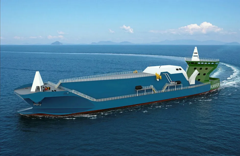 Kanfer Shipping's Detachable Stern Vessel makes it easier, faster and more efficient to break-bulk and transport LNG.