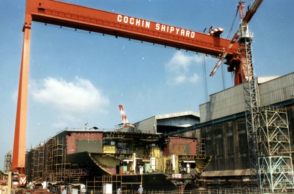 Gas leak reported: right before explosion on drillship at Cochin Shipyard