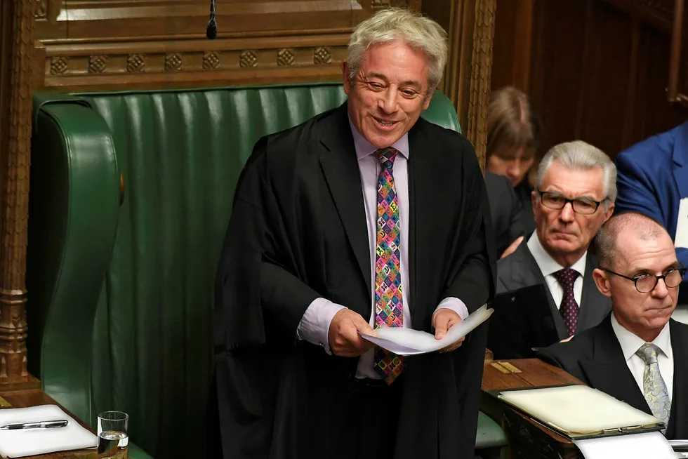 Fredag går han av. I kveld annonserer Parlament-speaker John Bercow for kanskje siste gang om «the ayes» eller «the nays have it» i avstemning om når britene skal holde nyvalget som kan avgjøre brexit.