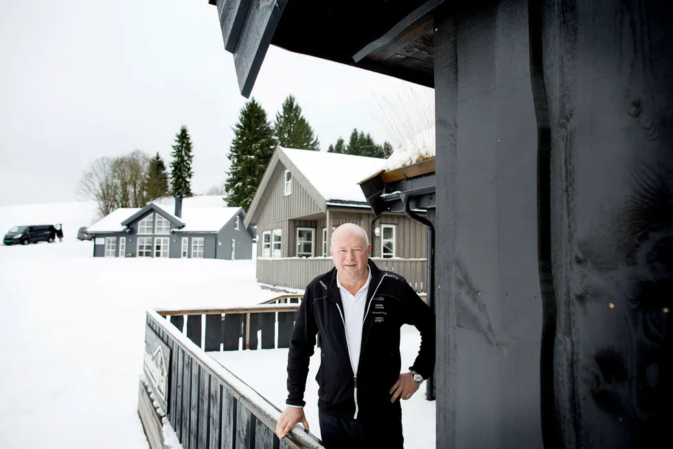 Gode tider. Torbjørn Kaarud er gründer og styreleder i landets største hyttebygger, FH gruppen. Foto: Øyvind Elvsborg