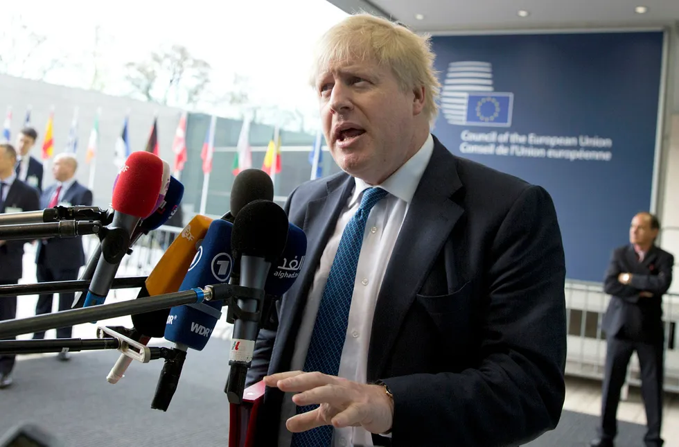 Storbritannias utenriksminister Boris Johnson. Foto: Virginia Mayo/Ap Photo/NTB Scanpix