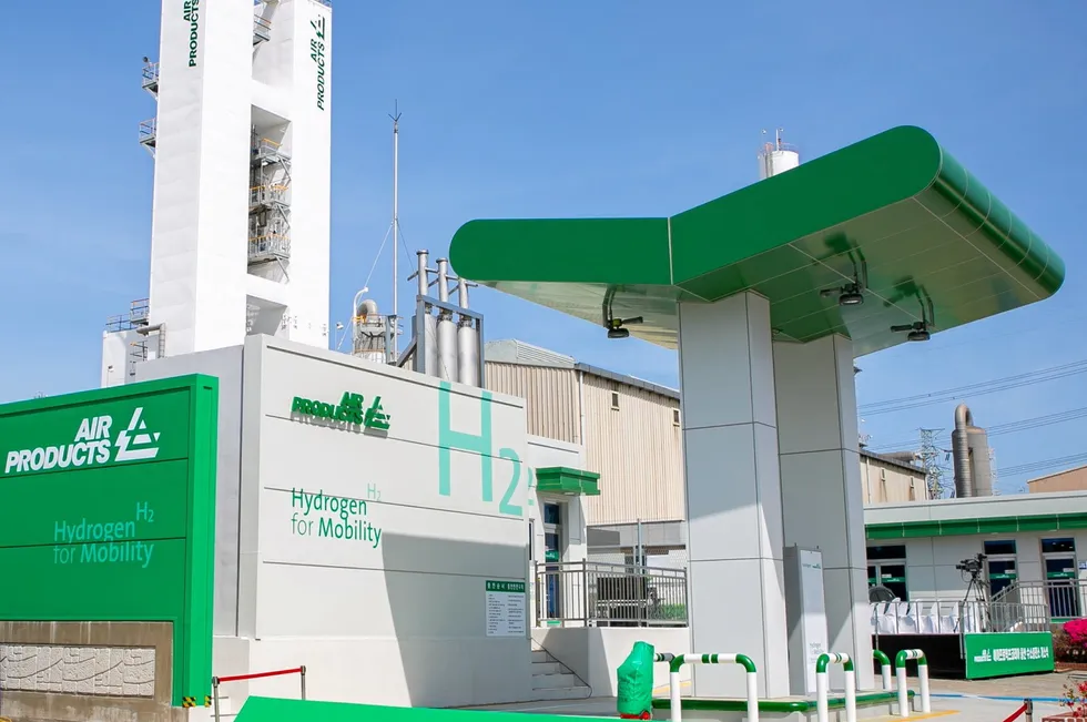 Air Products hydrogen refuelling station South Korea.