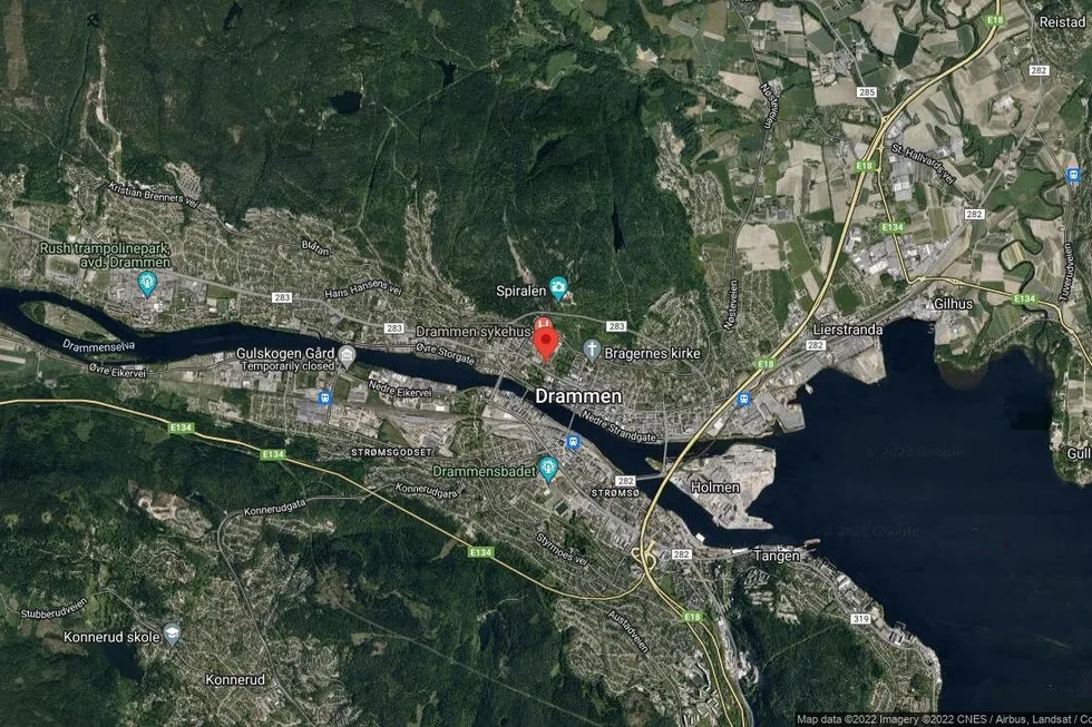 Området rundt Amtmand Bangs gate 6B, Drammen, Viken