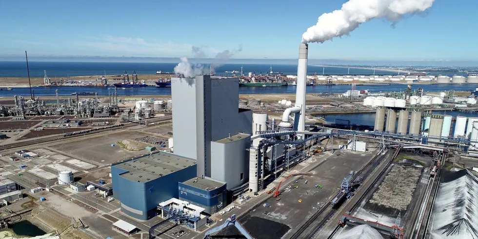 Uniper's existing Maasvlakte site in the Port of Rotterdam, where the green hydrogen project is set to be located.
