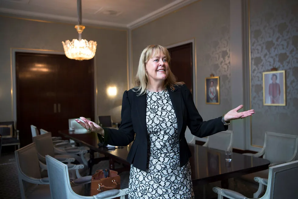 Administrerende direktør Eva Halvarsson i det svenske pensjonsfondet AP2 forvalter 345 milliarder svenske kroner. Foto: Elin Høyland
