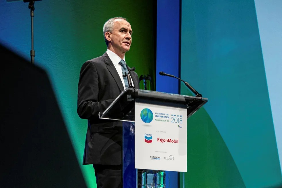 Mozambique LNG: Anadarko executive vice president Mitch Ingram speaks at the World Gas Conference