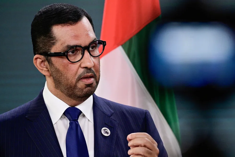 Adnoc group chief executive Sultan Ahmed Al Jaber.