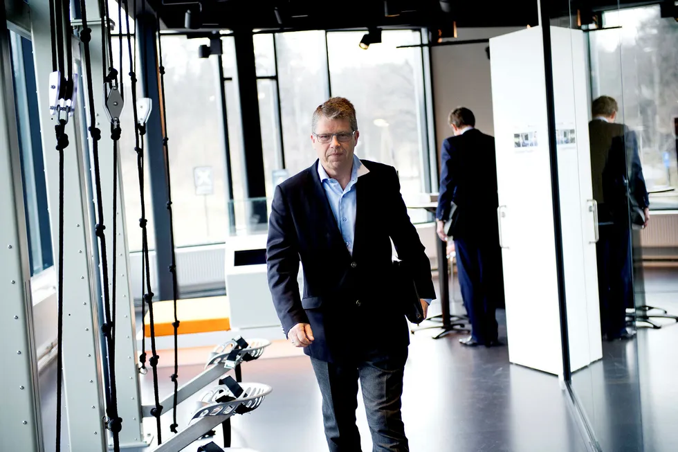 Styreleder Leif-Arne Langøy i Sparebanken Møre har fått på plass ny toppsjef i banken fra egne rekker. Foto: Thomas Haugersveen