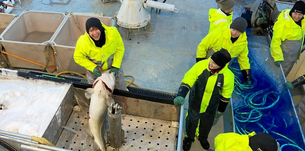 Hvis det å bli fisker forbindes med endeløse krav og det ikke blir anledning til å slå seg opp og gjøre det riktig godt i næringa, vil det gjøre noe med rekrutteringa. Bildet viser ungdom fra Austevoll VGS på lofotfiske.