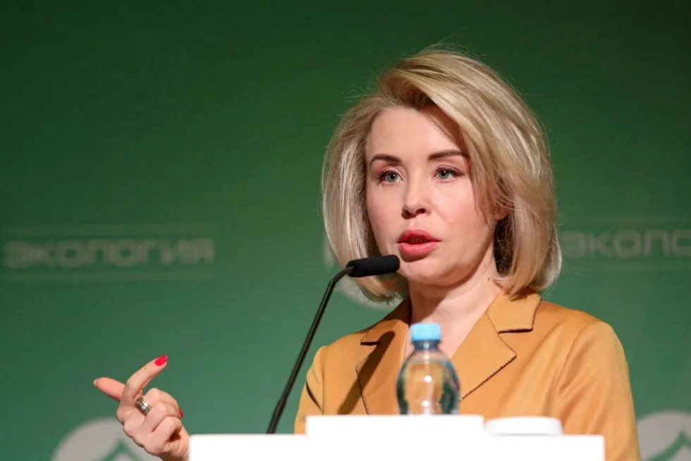 Publicity: Head of Russian environmental watchdog Rosprirodnadzor Svetlana Radionova.