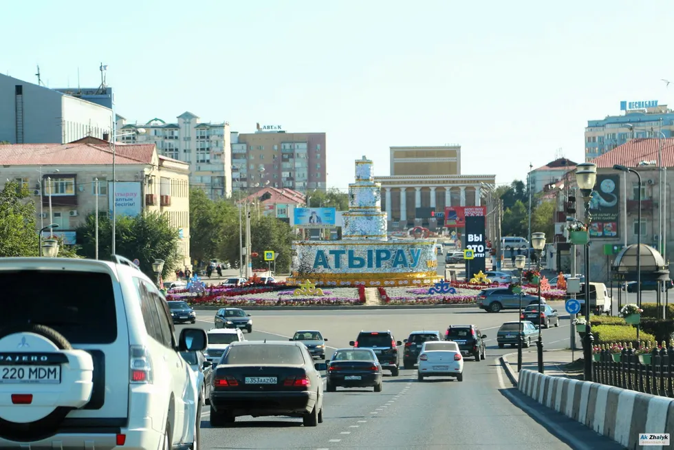Public ban: The city of Atyrau is considered Kazakhstan's unofficial oil capital because of huge upstream projects in the region