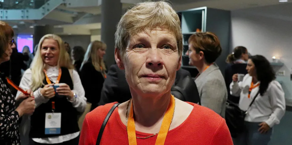 Tidligere fiskeridirektør Liv Holmefjord deltok på Kvinner i havet.