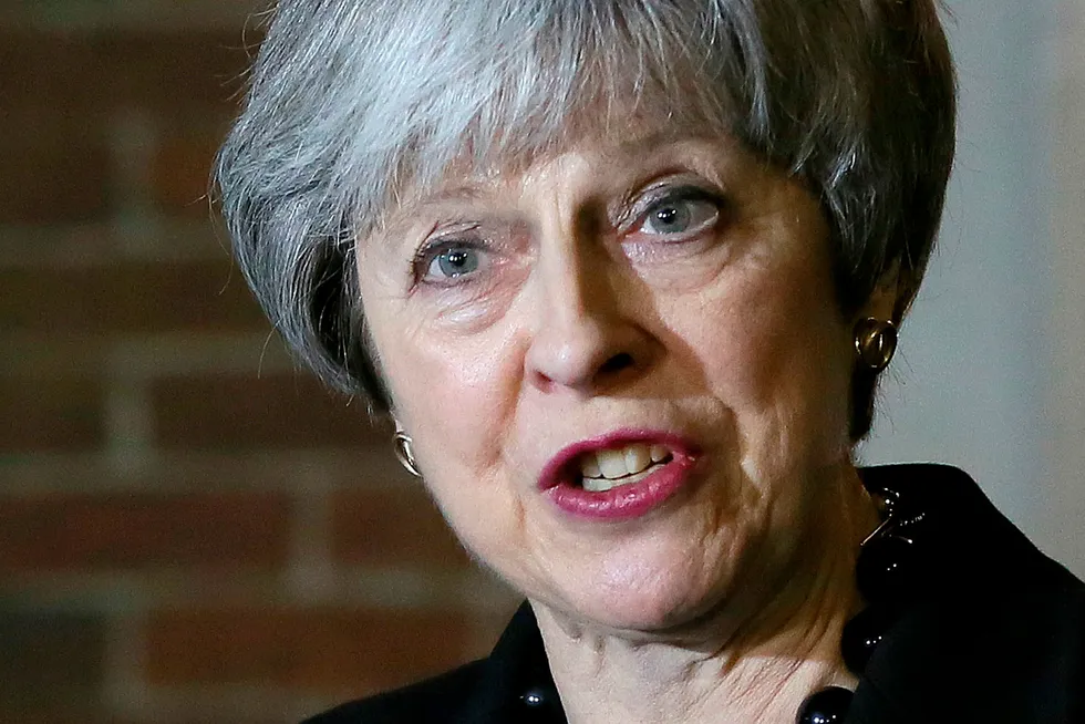 Storbritannias statsminister Theresa May har vært tydelig på at hun ønsker en tilsvarende løsning for norske statsborgere som for EU-borgere etter brexit. Foto: AP / NTB scanpix