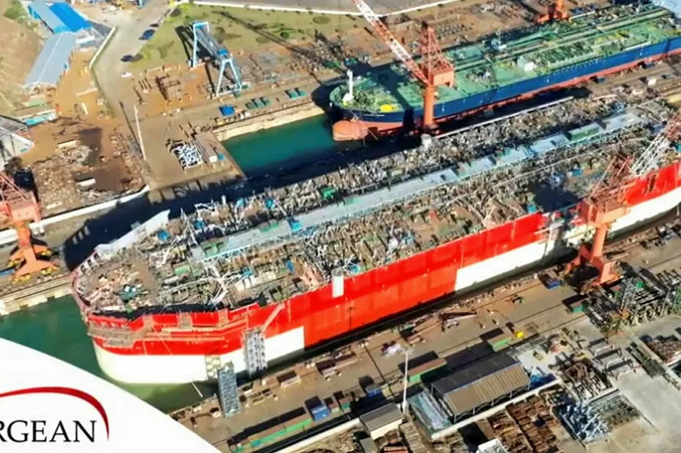 Delivery delay: for hull of Energean Power FPSO under construction at Cosco yard